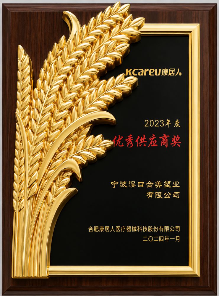 Kcareu 2023 excellent supplier award to Hemei