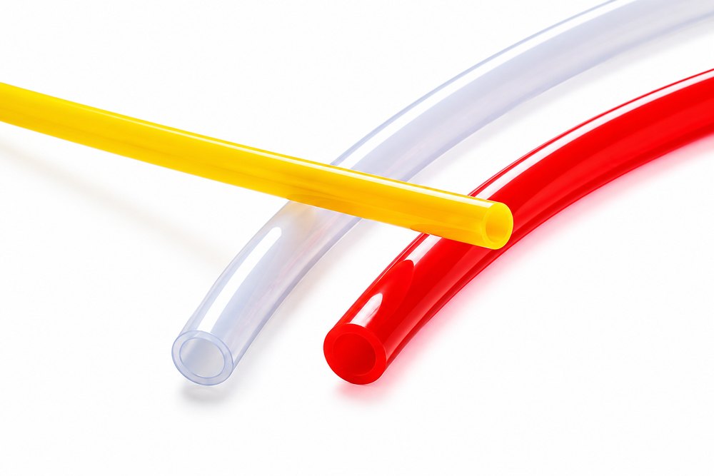 Anti-static PU tube lengths in yellow, clear and red